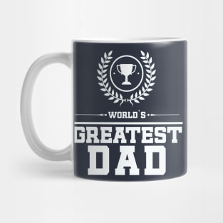 Greatest Dad Ever AMAZING Fathers Day Gift Idea Navy Blue Cute Family Fun Mug